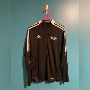 Adidas Black and White Men's Track Jacket